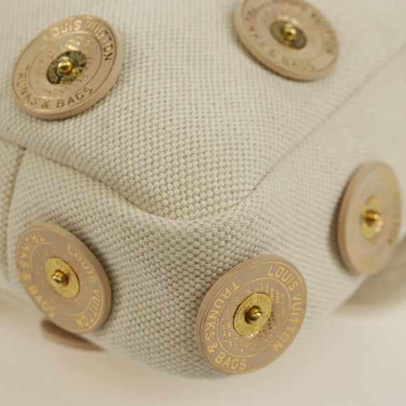 LOUIS VUITTON Tinkerbell Polka Dots Panama Tas Canvas Wit M95407 Auth ti3650SM