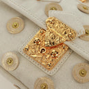 LOUIS VUITTON Tinkerbell Polka Dots Panama Tas Canvas Wit M95407 Auth ti3650SM-14