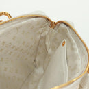 LOUIS VUITTON Tinkerbell Polka Dots Panama Tas Canvas Wit M95407 Auth ti3650SM-20