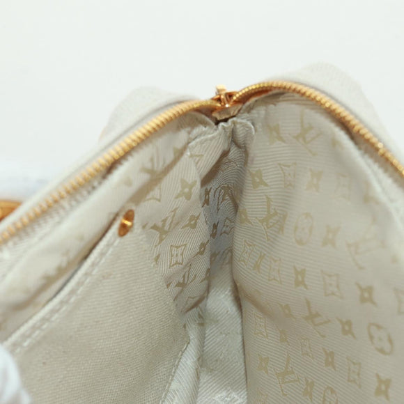 LOUIS VUITTON Tinkerbell Polka Dots Panama Tas Canvas Wit M95407 Auth ti3650SM