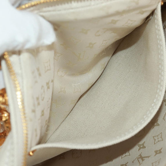 LOUIS VUITTON Tinkerbell Polka Dots Panama Tas Canvas Wit M95407 Auth ti3650SM