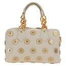 LOUIS VUITTON Tinkerbell Polka Dots Panama Tas Canvas Wit M95407 Auth ti3650SM-3