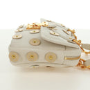 LOUIS VUITTON Tinkerbell Polka Dots Panama Tas Canvas Wit M95407 Auth ti3650SM-5