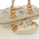 LOUIS VUITTON Tinkerbell Polka Dots Panama Tas Canvas Wit M95407 Auth ti3650SM-6