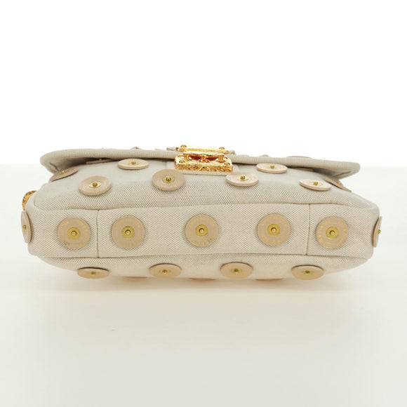 LOUIS VUITTON Tinkerbell Polka Dots Panama Tas Canvas Wit M95407 Auth ti3650SM