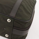 PRADA Business Bag Nylon Khaki Silver Auth ti3654-15
