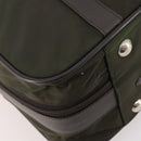 PRADA Business Bag Nylon Khaki Silver Auth ti3654-16