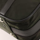 PRADA Business Bag Nylon Khaki Silver Auth ti3654-17