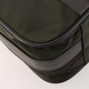 PRADA Business Bag Nylon Khaki Silver Auth ti3654-18
