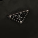 PRADA Business Bag Nylon Khaki Silver Auth ti3654-20