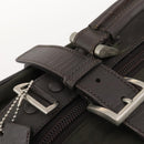 PRADA Business Bag Nylon Khaki Silver Auth ti3654-8