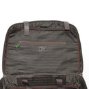 PRADA Business Bag Nylon Khaki Silver Auth ti3654-22