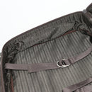 PRADA Business Bag Nylon Khaki Silver Auth ti3654-28