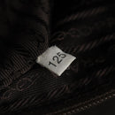 PRADA Business Bag Nylon Khaki Silver Auth ti3654-11