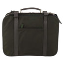 PRADA Business Bag Nylon Khaki Silver Auth ti3654-2