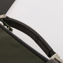 PRADA Business Bag Nylon Khaki Silver Auth ti3654-14