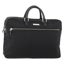 BURBERRY Business Bag Nylon Black Silver Auth ti3655-1