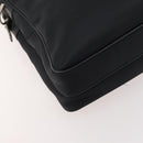 BURBERRY Business Bag Nylon Black Silver Auth ti3655-14