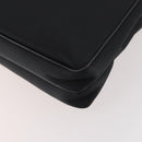 BURBERRY Business Bag Nylon Black Silver Auth ti3655-15