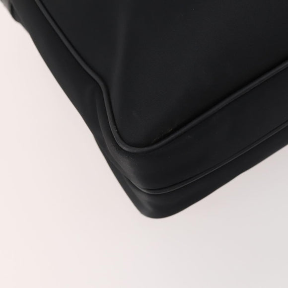 BURBERRY Business Bag Nylon Black Silver Auth ti3655