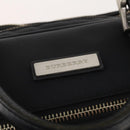 BURBERRY Business Bag Nylon Black Silver Auth ti3655-10