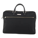 BURBERRY Business Bag Nylon Black Silver Auth ti3655-13