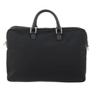 BURBERRY Business Bag Nylon Black Silver Auth ti3655-2