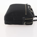 BURBERRY Business Bag Nylon Black Silver Auth ti3655-3