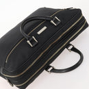BURBERRY Business Bag Nylon Black Silver Auth ti3655-6