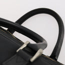 BURBERRY Business Bag Nylon Black Silver Auth ti3655-8