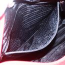 PRADA Tote Bag Nylon Red Silver Auth ti3657-22