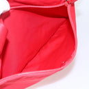 PRADA Tote Bag Nylon Red Silver Auth ti3657-23