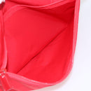 PRADA Tote Bag Nylon Red Silver Auth ti3657-24