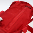 PRADA Tote Bag Nylon Red Silver Auth ti3657-6
