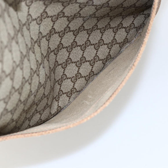 GUCCI GG Supreme Web Sherry Line Tote Bag PVC Beige Red 89 02 003 Auth ti3661