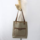 GUCCI GG Supreme Web Sherry Line Tote Bag PVC Beige Red 89 02 003 Auth ti3661-21
