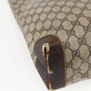 GUCCI GG Supreme Web Sherry Line Tote Bag PVC Beige Red Auth ti3662-13