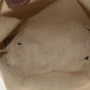 GUCCI GG Supreme Web Sherry Line Tote Bag PVC Beige Red Auth ti3662-16