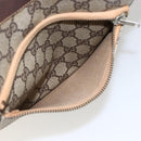 GUCCI GG Supreme Web Sherry Line Tote Bag PVC Beige Red Auth ti3662-19