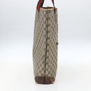 GUCCI GG Supreme Web Sherry Line Tote Bag PVC Beige Red Auth ti3662-4
