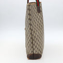 GUCCI GG Supreme Web Sherry Line Tote Bag PVC Beige Red Auth ti3662-5