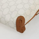 GUCCI GG Plus Supreme Shoulder Bag PVC Gold White Auth ti3663-9