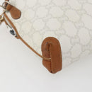 GUCCI GG Plus Supreme Shoulder Bag PVC Gold White Auth ti3663-14
