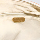 GUCCI GG Plus Supreme Shoulder Bag PVC Gold White Auth ti3663-11