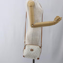 GUCCI GG Plus Supreme Shoulder Bag PVC Gold White Auth ti3663-22