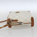GUCCI GG Plus Supreme Shoulder Bag PVC Gold White Auth ti3663-3