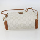 GUCCI GG Plus Supreme Shoulder Bag PVC Gold White Auth ti3663-5