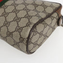 GUCCI GG Supreme Web Sherry Line Bag PVC Beige Red 32 014 3553 Auth ti3666-10