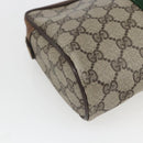 GUCCI GG Supreme Web Sherry Line Bag PVC Beige Red 32 014 3553 Auth ti3666-11