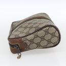 GUCCI GG Supreme Web Sherry Line Bag PVC Beige Red 32 014 3553 Auth ti3666-4